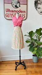 1960’s/70’s Pink & Green Print Lilly Pulitzer Print Skirt