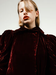 Deep Plum 1930’s Velvet Opera Coat