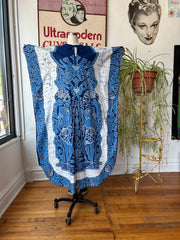 Shades of Blue Tie-Dye Caftan