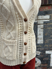 Quality Cable Knit Wool Vest