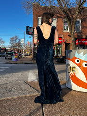 1930’s Blue Velvet Gown
