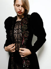 1930’s Black Velvet & Sequin Opera Coat