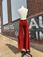 70’s Rust Corduroy Wide Leg Pants