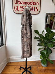 Vintage 1980’s Snakeskin Print Dress