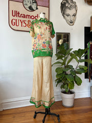 1920’s Silk Pongee Pajama Set