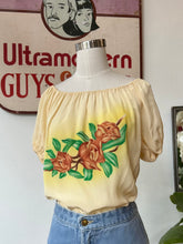 1940’s Rayon Handpainted Blouse