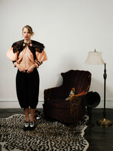 Pink & Black Victorian Blouse