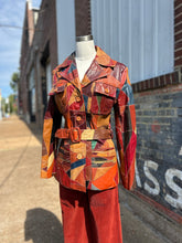 1970’s Patchwork Belted Leather Jacket