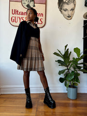 Black & Tan Plaid Dress & Jacket