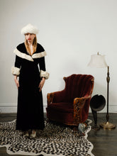 1930’s Black Velvet & Ermine Fur Coat