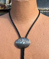Hopi Man in Maze Bolo Tie
