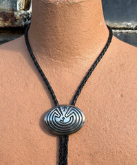 Hopi Man in Maze Bolo Tie