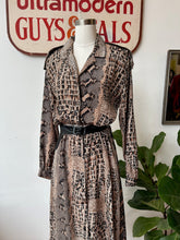 Vintage 1980’s Snakeskin Print Dress