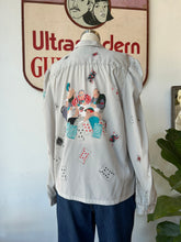 Diane VonFurstenberg Poker Game Print Blouse