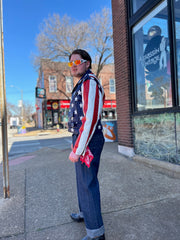 Stars and Stripes Motorcycle Jacket