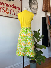 1980’s Gold & Green Lilly Pulitzer Skirt