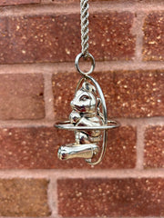 Early 1900’s Teddy Bear Rattle on Chain