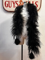 20’s Black Ostrich Feather Boa