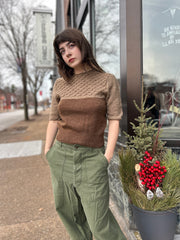 2-Tone Brown 1940’s Sweater