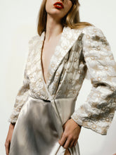 1940’s Luxe Quilted Bodice Robe