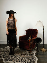 1930’s Sheer Black Lace Dress