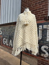 70’s Boho Crocheted Cape