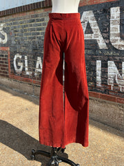 70’s Rust Corduroy Wide Leg Pants