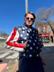 Stars and Stripes Motorcycle Jacket