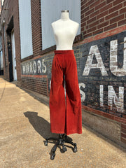 70’s Rust Corduroy Wide Leg Pants