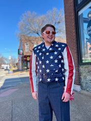 Stars and Stripes Motorcycle Jacket