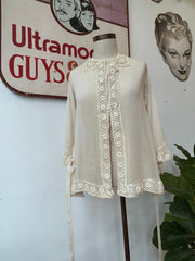 Lovely Old Blouse w/Sash