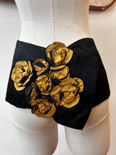 Black Sash w/Gold & Black Rosettes