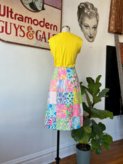 1980’s Lilly Pulitzer Patchwork Print Skirt