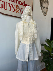 Romantic 1970’s Hooded Blouse