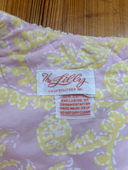 Pretty Pink & Bright Yellow Floral Print Lilly Pulitzer Shift Dress