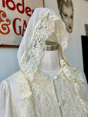 Romantic 1970’s Hooded Blouse