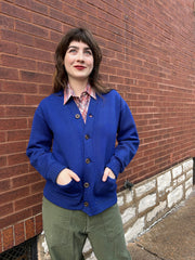 1940's/50's Blue Athletic Cardigan