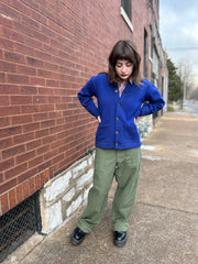 1940's/50's Blue Athletic Cardigan