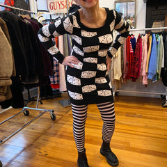 1990’s Betsey Johnson Dice Print Dress