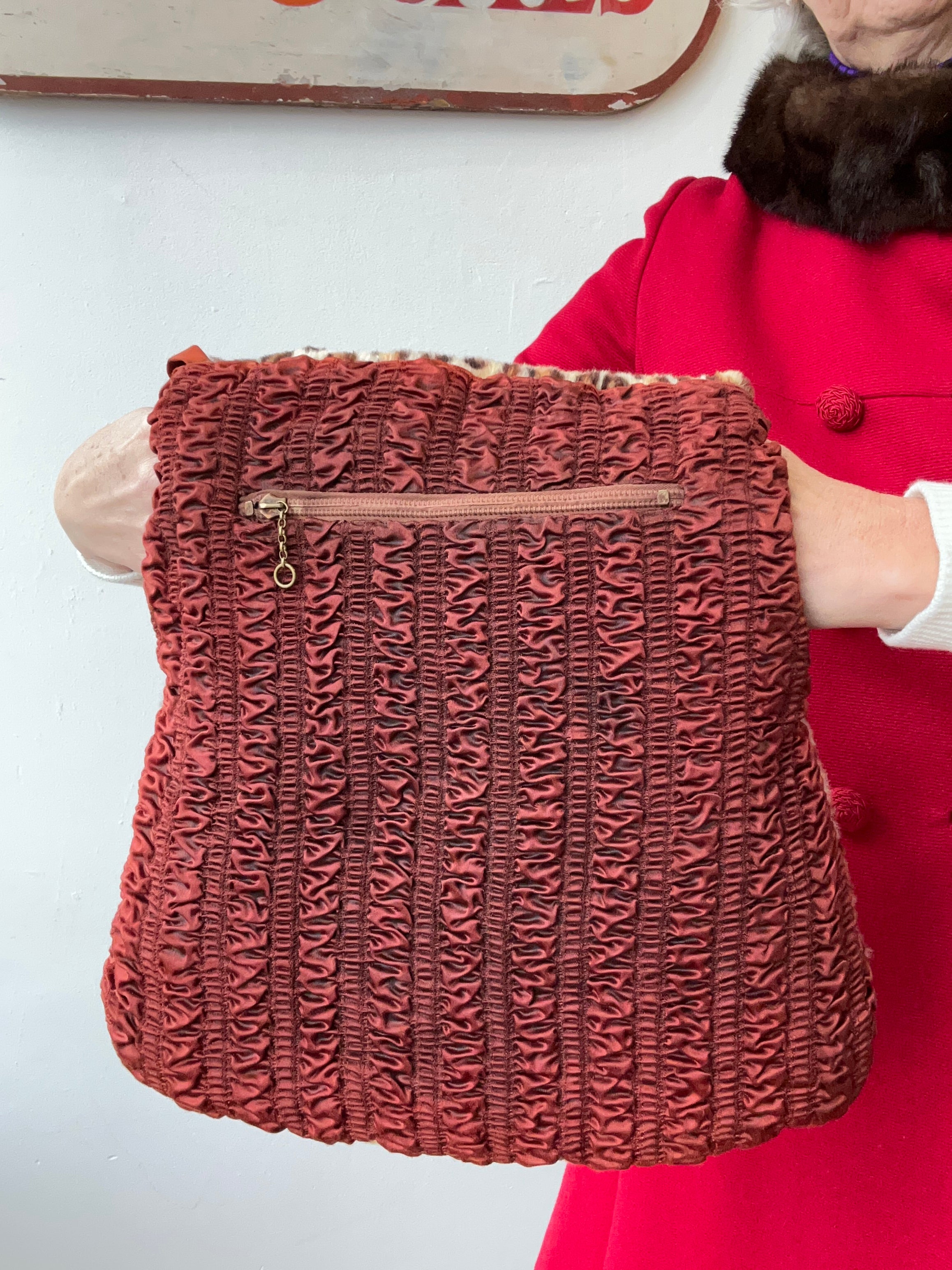 1940’s Faux Leopard Muff