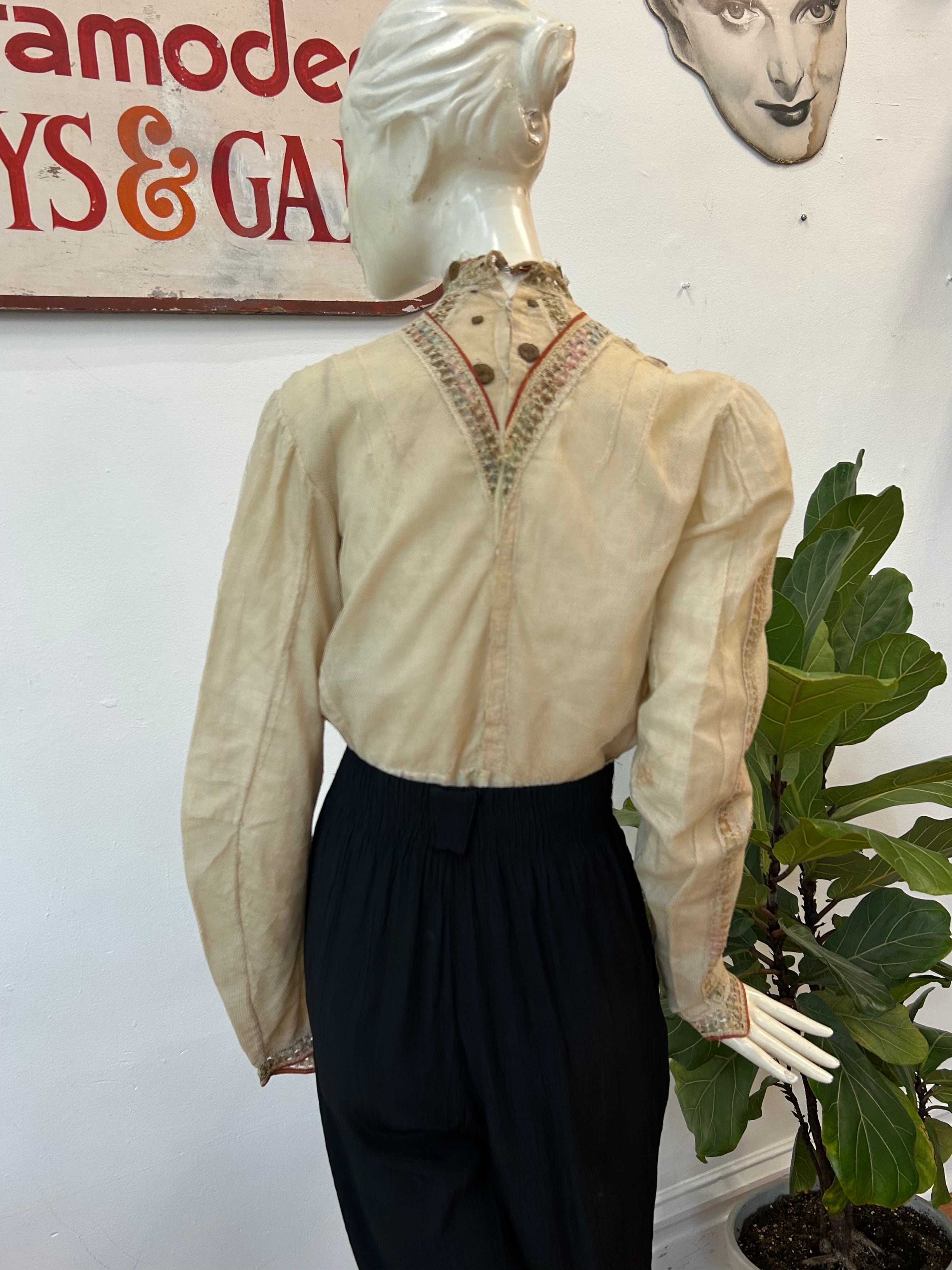 Victorian Polka Dot Top