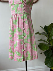 60’s Liberty House Hawaiian Print Dress