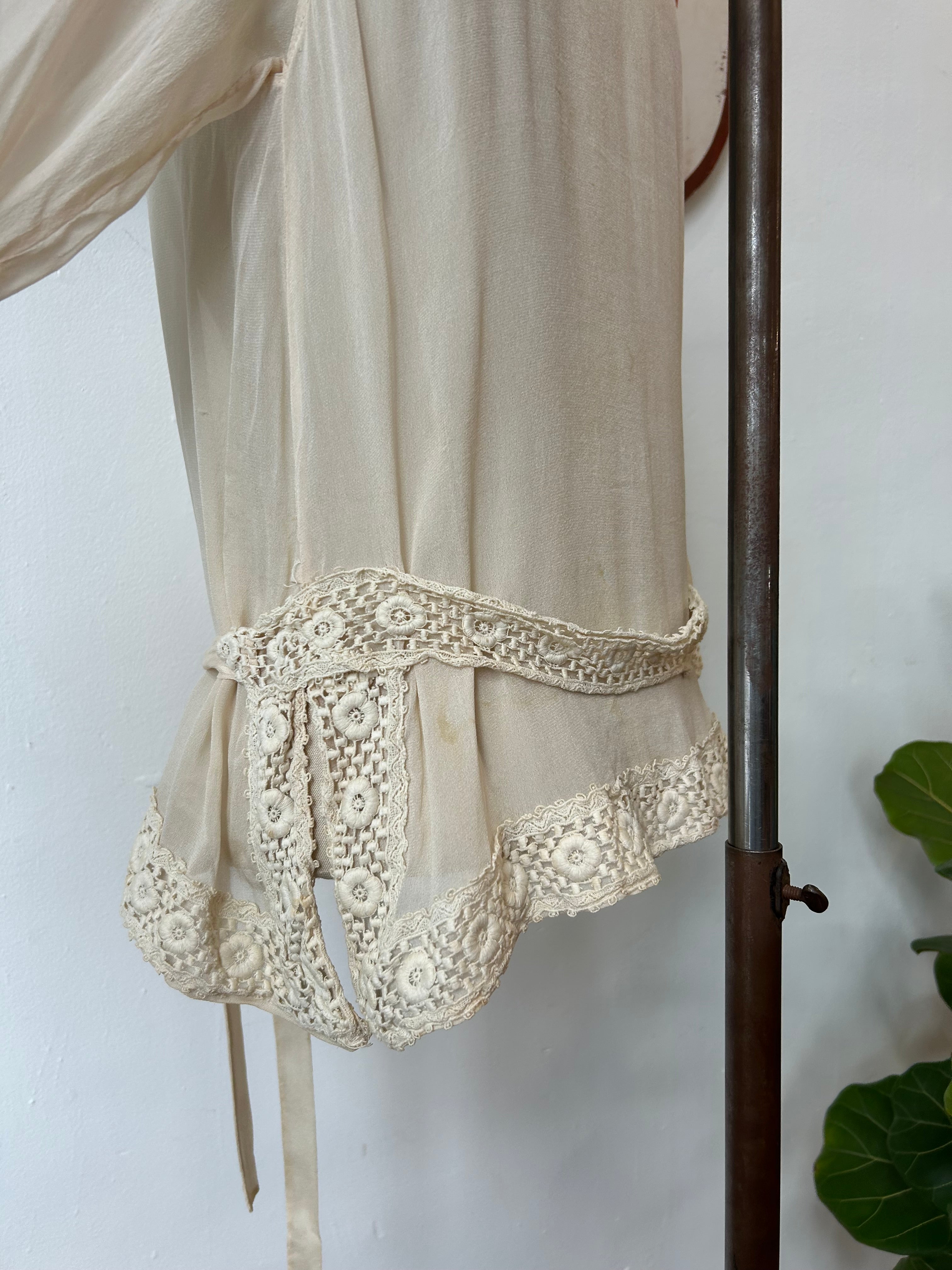 Lovely Old Blouse w/Sash