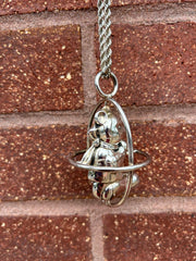Early 1900’s Teddy Bear Rattle on Chain