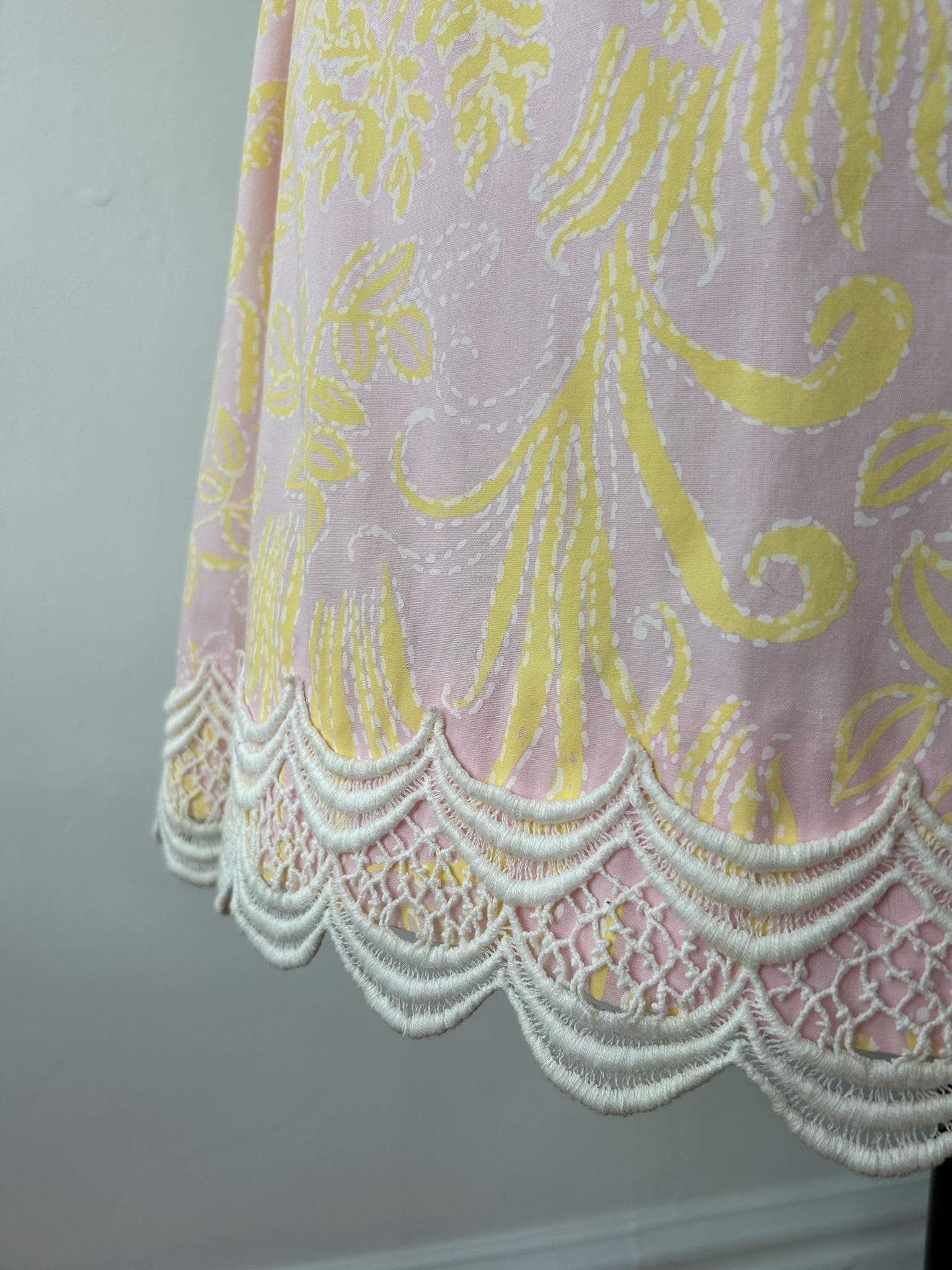 Pretty Pink & Bright Yellow Floral Print Lilly Pulitzer Shift Dress