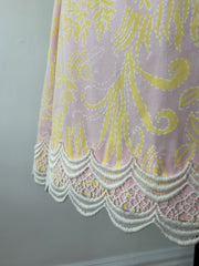 Pretty Pink & Bright Yellow Floral Print Lilly Pulitzer Shift Dress