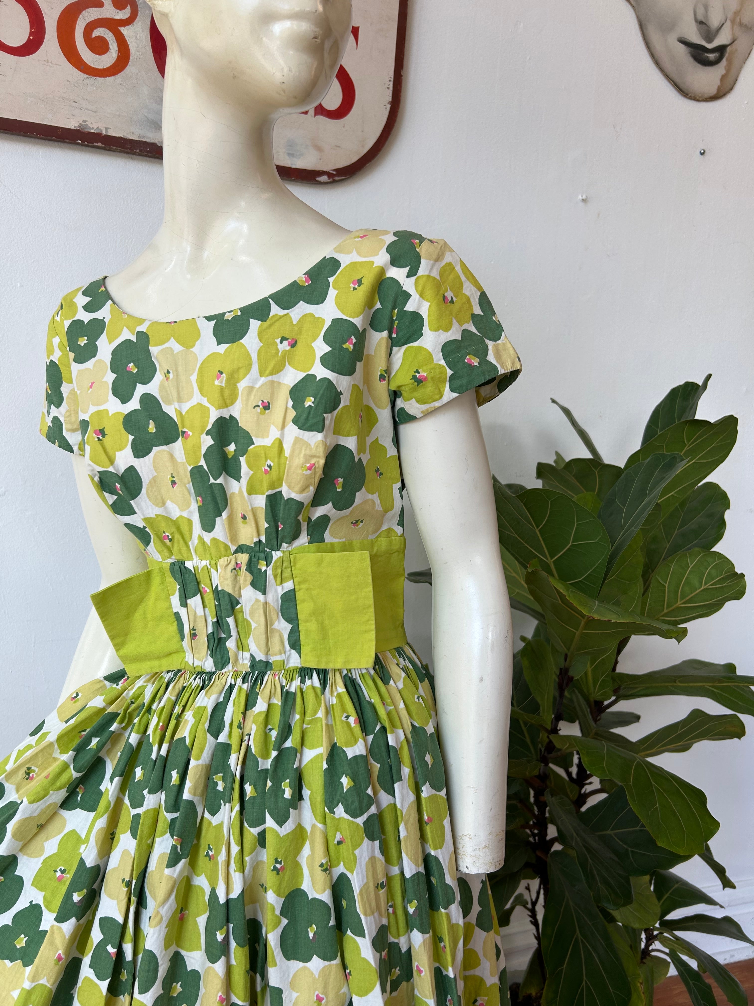 Spring Floral Print Dress