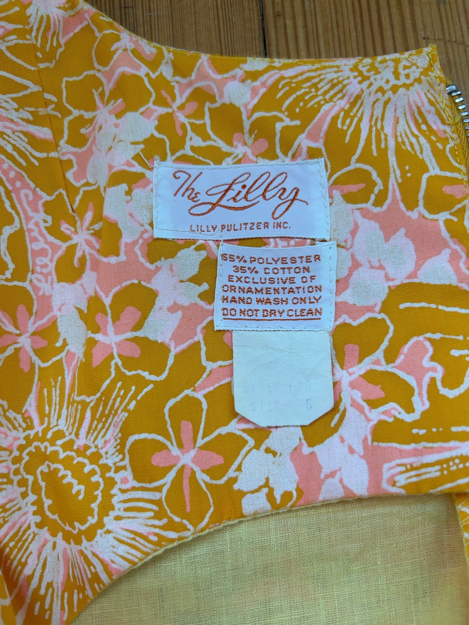 1960’s/70’s Orange & Pink Print Lilly Pulitzer Dress