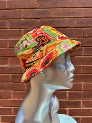 1960’s Barkcloth Print Bucket Hat