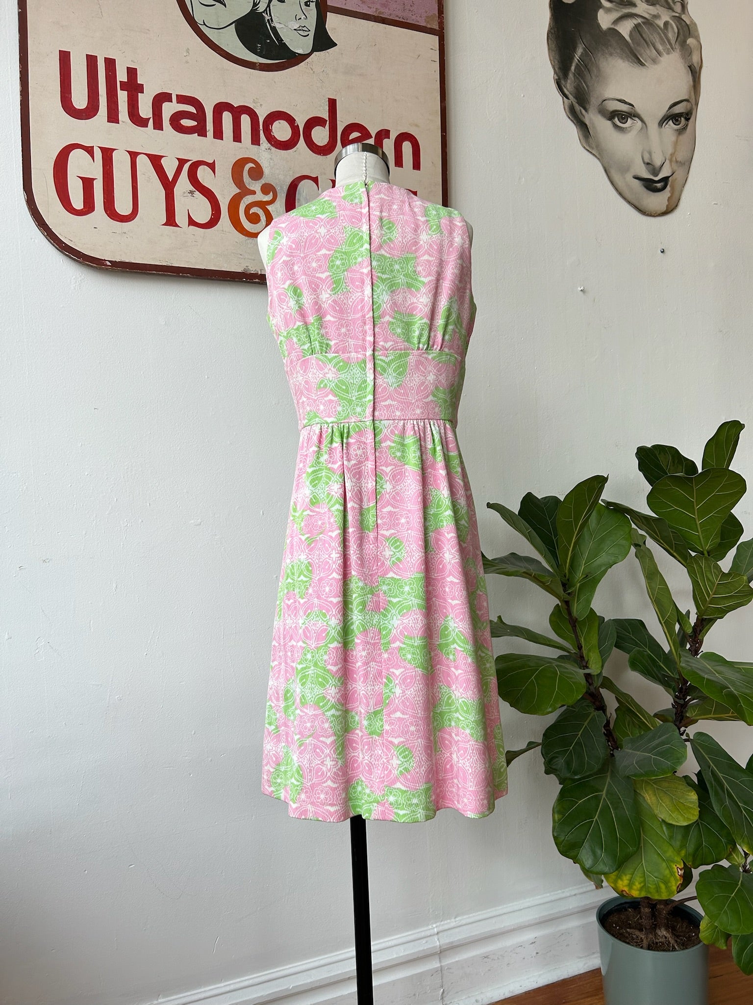 60’s Liberty House Hawaiian Print Dress